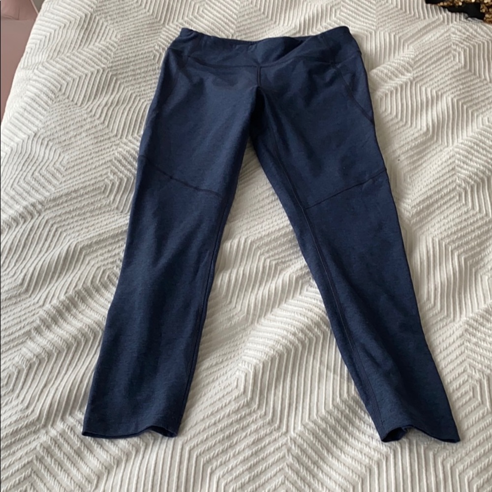 Outdoor Voices TechSweat Crop Blue leggings Size M